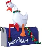 Duck with Wreath Inflatable Mail Box Cover