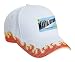FROM THE LOINS OF MY MOTHER COMES MARTIAL ARTS MASTER Adult White Hat with Red Flames FIRE
