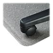 Lorell Economy Weight Chair Mat - 48" Length x 36" Width x 0.38" Thickness Overall - 10" Length x 19" Width Lip - Vinyl - Clear