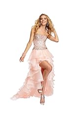 High-Low-Hem Sweetheart Lace Beaded Homecoming Dress/Prom Dress 