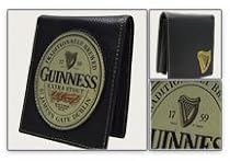 Bio World GUINNESS STOUT PATCH MENS BLACK WALLET - COMES WITH TIN