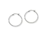 Chisel Stainless Steel 30 mm Diameter Hoop Earrings