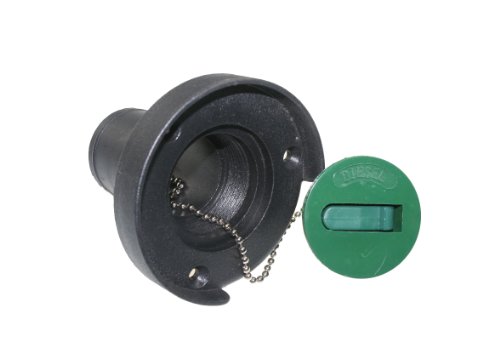 Tankeinfüllstutzen "DIESEL" , schwarz, 38mm