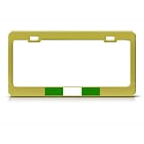 Nigeria Flag Nigerian Country Metal license plate frame Tag Holder