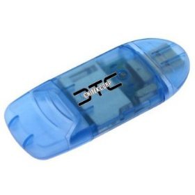 CTCstore 6-in-1 USB 2.0 High Speed Memory Card Reader Writer for SD SDHC MiniSD MiniSDHC MMC rsMMC