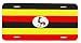 Uganda Ugandan Flag License Plate