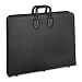 Office Products : Safco 3036BL Heavy-duty vinyl art portfolio zippered on 3 sides, for 22 x 17 inserts, black