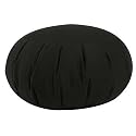 Buckwheat Zafu Meditation Cushion, Black