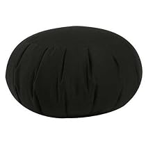 Buckwheat Zafu Meditation Cushion, Black