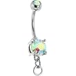Aurora Cubic Zirconia Add on Charm Belly Ring