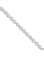 5mm, Sterling Silver, Figure-8 Link Chain, 24 inch