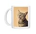 TABBY CAT - head shot mouth open Photo Mugs