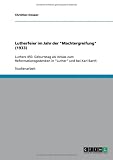 Lutherfeier im Jahr der Machtergreifung (1933): Luthers 450. Geburtstag als Anlass zum Reformationsgedenken in Luther und bei Karl Barth