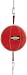 Deluxe Leder Doppelendball rot / Durchmesser ca. 25cm inkl. elastischen Spanngurten