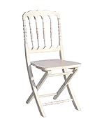 HOME FURNITURE Silla Plegable Napoleon Blanco