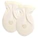 Piccolo Bambino Cozy Velour Scratch Mittens-White