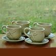'Metamorphosis,' cups and saucers (set for 4)