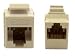 CAT6, RJ45 Inline Keystone Coupler, white Color