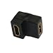 HDE&reg; Right Angle HDMI Adapter - Female to Female Configuration