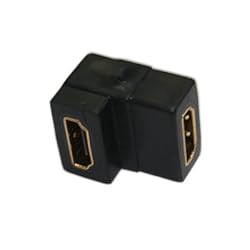 HDE&reg; Right Angle HDMI Adapter - Female to Female Configuration