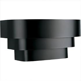 BlackTri Band Louver Wall Sconce