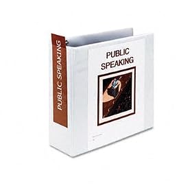 Vinyl ClearVue XtraValue Slant DRing Presentation Binder 4 Capacity White