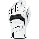 Nike Golf Men's Dri-FIT Tour III Left Hand Regular Glove (White/Black, Medium)