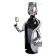 Sophisticated Lady Wine Bottle Holder H&K Steel Sculpture