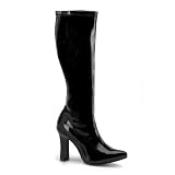 FLIRT-308, Blk Str Pat Gogo Boot, 4