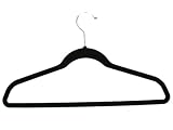 100 x Luxury Velvet Flocked Non-Slip Hangers