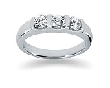 0.60 Three Stone Diamond Ring in Platinum