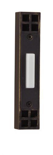 Teiber BSMS-AZ Surface Mount Mission Lighted Push Button for Lights, Antique Bronze