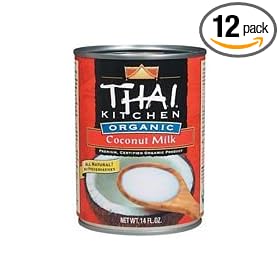 Thai Kitchen Unsweetened First Pressing Coconut Milk (95% Organic),13.66 -Ounce Cans (Pack of 12)