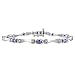 Sterling Silver Tanzanite and Diamond Bracelet (1/10 cttw, GHI Color, I3 Clarity), 7.5