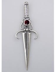 Jeweled Sword of Justice Pendant in Sterling Silver... Crafted by Hand in the...