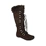 Suede Strappy Fur Boot