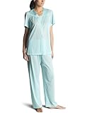Vanity Fair Women's Plus Size Colortura Short Sleeve Pajama Set