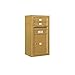 Salsbury Industries 3809S-02GFU Surface Mounted Horizontal 4C Mailbox, Gold