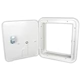 JR Products 22132-A Polar White Large Electric Cable Hatch