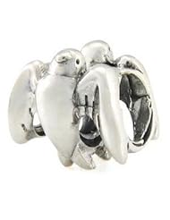 Swallow Bird 925 Solid Sterling Silver Authentic Ohm Bead fits European Charm Bracelet