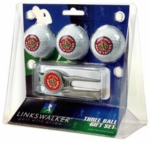 Louisiana Ragin' Cajuns 3 Ball Golf Gift Pack With Kool Tool