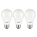 Sunlite LED A19 Household Light Bulb, 12 Watt (75W Equivalent), 1100 Lumens, 3000K Warm White, Medium E26 Base, 3 Pack