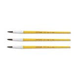 NEW - Watercolor Brush Set, Size 6, Camel Hair Blend, Round, 3/Pack - 51127006