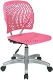 16600PC6-355 Office Star - Hot Pink Armless Modern Computer Task Chair