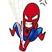 Litech Case for iPhone 6 Plus/iPhone 6S Plus [FlexFit] Marvel DC Comic Super Hero Inspired Scratch-Resistant Case for Apple iPhone 6 Plus (2014) / iPhone 6S Plus (2015) (Spider Man)