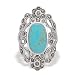 Turquoise and Marcasite Ring