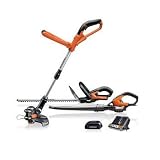 WORX WG913.51 3-Piece 18 Volt Lithium-Ion Cordless Combo Kit With Blower, String Trimmer & Hedge Trimmer
