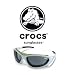 crocs Sunglasses-Yellow Nose Piece- Silver Frame-Polarized