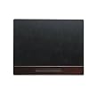 Wood Tones Series Desk Pad with Wood Pencil Ledge, 19"x24", Mahogany ELD23390