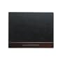 Wood Tones Series Desk Pad with Wood Pencil Ledge, 19"x24", Mahogany ELD23390